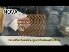 Aluminiumflexible Öffnungsfestigkeit Korrosionsbeständiges dekoratives Drahtnetz