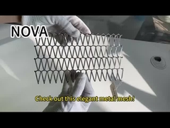 Quetschverbundener dekorativer Draht Mesh For Cabinets des Edelstahl-316