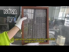 Dekoratives Metallnetz aus Edelstahl Anpassungsfähiger Raumteiler