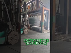 Maßgefertigte gewebte Gabione - Dekorationsmuster für Landschaftsarchitektur