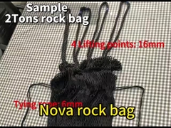 2 Tonnen Felsbeutelfilter für Flusskontrolle und temporäre Bauarbeiten