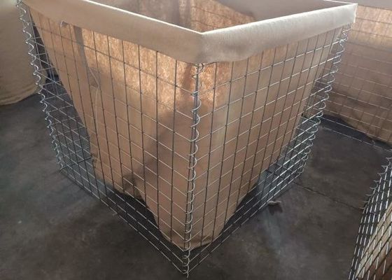 itärische grüne Zn-beschichtete Sandbarrieren Wirtschaftliche Kosten 4 mm Spirale Abstand Barriere System