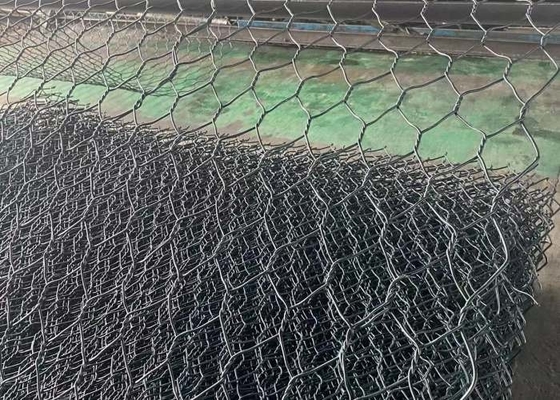 ECO freundliches 60mmx80mm grünes PVC beschichtete Gabions-Draht Mesh For Slope Paving