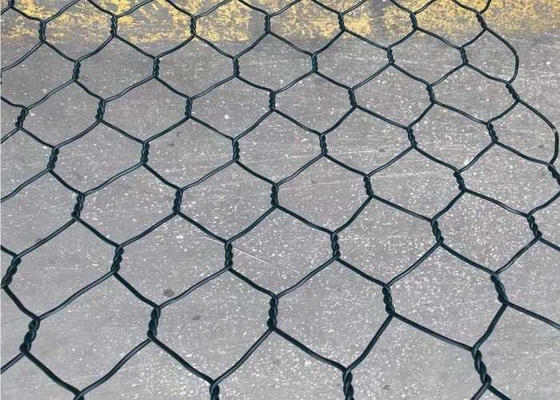 PVC beschichtete galvanisierten Gabion Mesh Hexagonal 60x80mm für Tiefbau