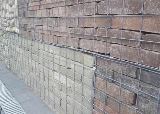 PVC-beschichtete galvanisierte geschweißte Mesh-Gabions für Stützwände
