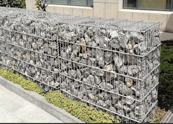 Geschweißtes Gewohnheits-PVC beschichtete Gabions-Draht Mesh With 50mm*50mm Mesh Open
