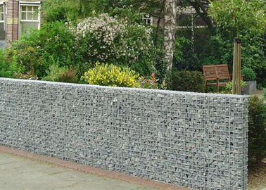 Schweres Zink beschichtete galvanisierte Wand-Korb-quadratisches Loch-Form für Gärten/Parks
