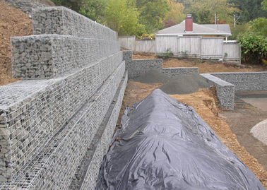 Architekturstützmauer Gabions-Körbe, Flussstahl Gabions-Felsen-Käfige