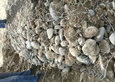 Gesponnene Masche ISO9001 Sack-Steinwand-Draht-Käfig Gabion Columniform Tasche genehmigt