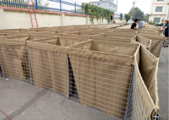 Dauerhaftes geschweißtes itärisches Sand-Gabion-Box-Wand-Verteidigungsbarriere mit Sand für die Verteidigung