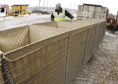 Zink beschichtete geschweißte Hesco-Wand-Art defensive Sperren für Militärsand-Wand oder Hochwasserschutz
