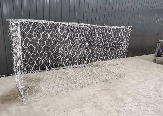 Heiße eingetauchte galvanisierte Hochspannung Gabion Mesh Cage For River Reconstruction