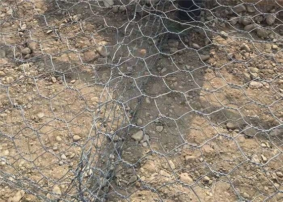 Heiße eingetauchte galvanisierte Hochspannung Gabion Mesh Cage For River Reconstruction