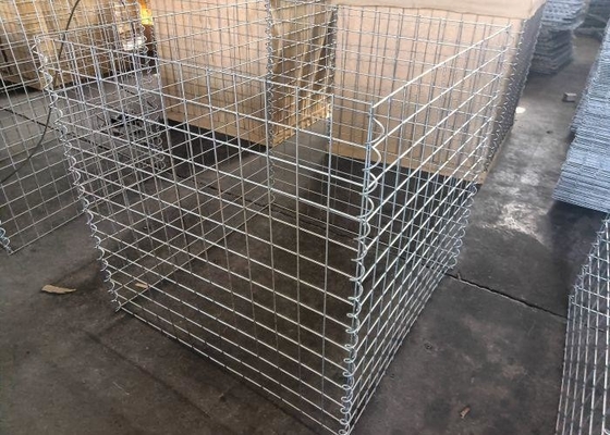 Sicherung und Landschaftsgestaltung leicht geschweißte Gabion Box itärische Verteidigungsbarrieren 76,2 X 76,2 mm 4,0 mm