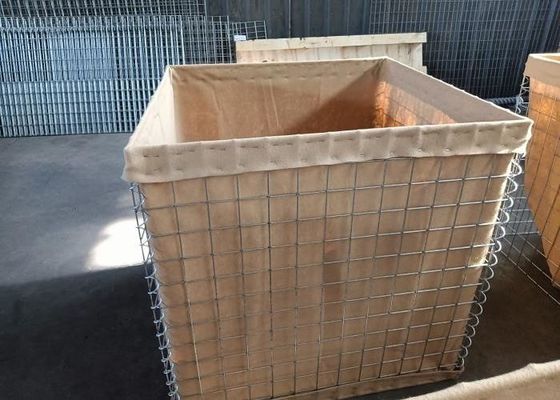Stahldrahtverzinkte itärische Sandbarrieren für kritische Infrastrukturen