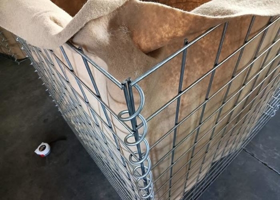 Braun-Beige Farbe itärische Barriere Klappbare Sandwand Körbe Sandart Gabion