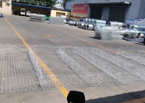Sechseckiger  Gabion Mattress Double Twisted gesponnener Mesh Gabions Galfan Coated