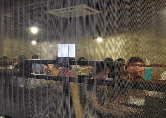 Drapierungs-flexibler dekorativer Draht Mesh Curtain 2mm für Hotel-Dekoration