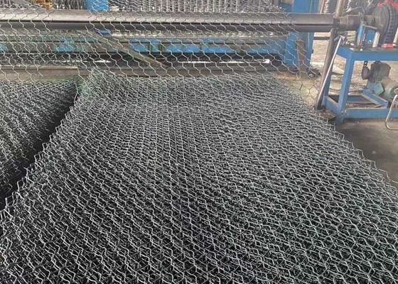 ECO freundliches 60mmx80mm grünes PVC beschichtete Gabions-Draht Mesh For Slope Paving