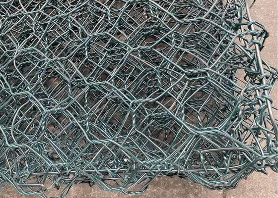 Draht Mesh For River Course Protection Galfan Hochspannungs-60x80mm 2.4mm Gabion