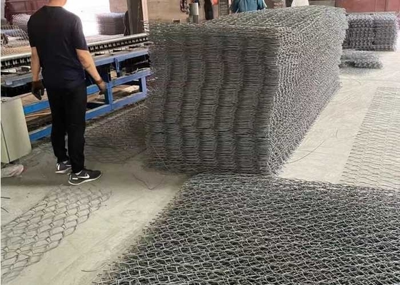 4.0mm galvanisierte Gabions-Matratzen 60x80mm Mesh Size