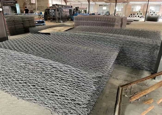 4.0mm galvanisierte Gabions-Matratzen 60x80mm Mesh Size