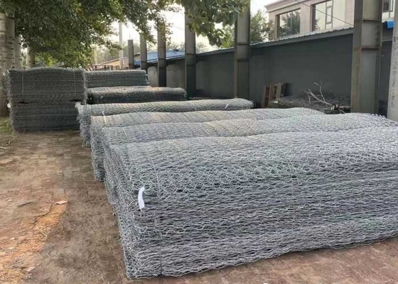 PVC beschichtete Wasserwirtschafts-Projekt des Garten-2x1x1m  Gabion Mattress Baskets For