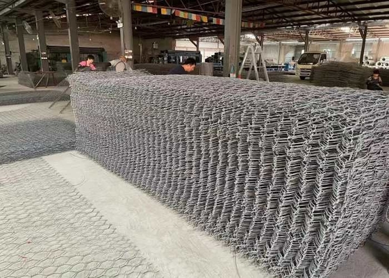 PVC beschichtete Wasserwirtschafts-Projekt des Garten-2x1x1m  Gabion Mattress Baskets For