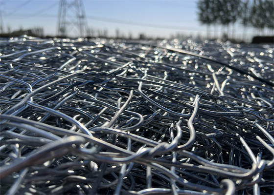 1m*1m*2m Hohe Zugfestigkeit PVC Polymer beschichtet Gabion Wire Mesh Rock Cage