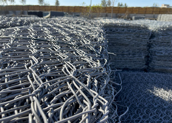 1x1x1m Gabion-Drahtnetz PVC-Beschichtung Dicke 0,2-1 mm