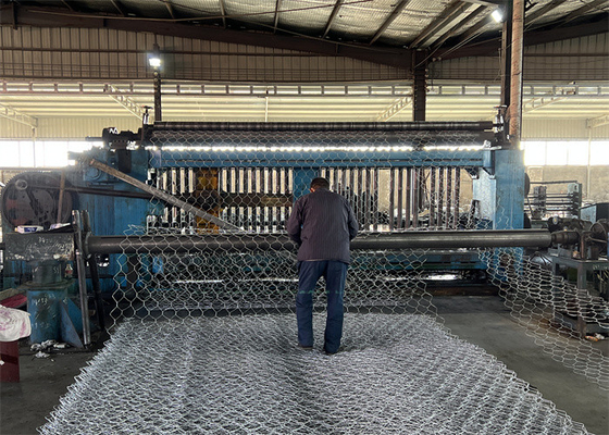 PVC beschichtet galvanisiertes Stahl Hexagonal Wire Mesh Gabion-Boxen mit anpassbaren Käfiggrößen