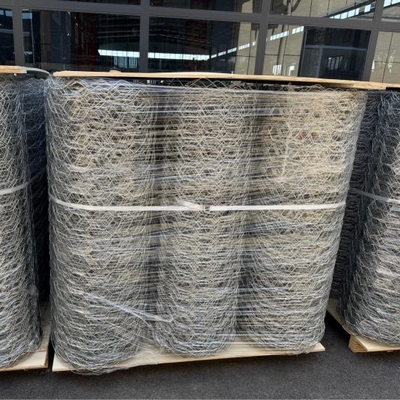 Verzinkte Gabionen-Drahtgitterrollen 80x100 Maschenweite 2,70 mm Drahtdurchmesser
