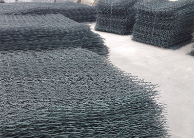 Sechseckiges PVC überzogenes Gabion 2,0 - 5,0 limeter-Drahtdurchmesser ISO9001 genehmigt