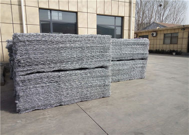 Gabion Box Basket Galvanisiertes Metalldrahtnetz, sechsseckiges Design für Landschaftsgestaltung und Bauingenieurwesen