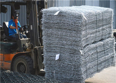 Pvc-Beschichtungstärke 0,5 mm Gabion-Korbnetz galvanisiert zur Steigerung der Steigung