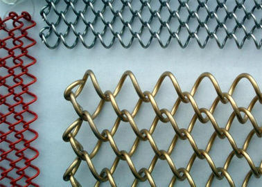 Dekoratives Metallnetz Vorhang Aluminium Gold 6mm X 6mm Anpassungsfähiger Raumteiler