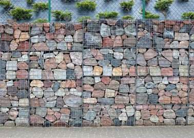 Silberne Farbe schweißte Maschendraht Gabions-Matratzen-Quadrat/runde Form