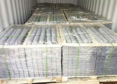 Galfan beschichtete Gabions-Maschendraht-Platten Innen-Gabions-Entwurfs-silberne Farbe
