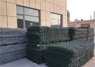Constructure PVC beschichtete Gabions-Kasten/überzogene Maschendraht-Plastikkörbe