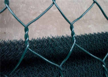 Constructure PVC beschichtete Gabions-Kasten/überzogene Maschendraht-Plastikkörbe