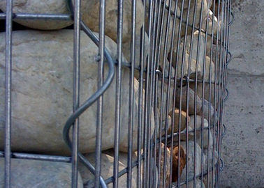 Galfan beschichtete Stahl-Gabions-Körbe, welche die steife hochfeste Struktur landschaftlich gestalten
