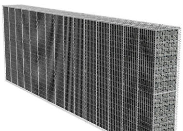 Körbe Hochwasserschutz Galfan Gabion/Silber-Garten Gabions-Korb-Zaun