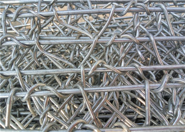 Verstärkter Gabions-Maschendraht/galvanisierte Wand-Korb 60 * 80 limeter-Loch-Größe