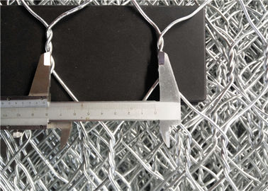 Verstärkter Gabions-Maschendraht/galvanisierte Wand-Korb 60 * 80 limeter-Loch-Größe