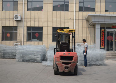 Dauerhafte gesponnene sechseckige Gabions-Kasten-Dreiergruppen-Torsion, die einfaches zusammengebaut spinnt