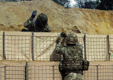 Verteidigung Bastion Galfan Gabion Körbe Verschleißbeständig für die Überschwemmungsbekämpfung