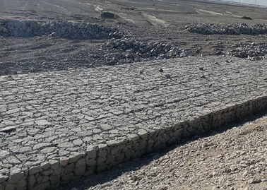 PVC-Beschichtung  Gabion-Matratze Gewebtes Netz Gabion ISO9001 zugelassener Abhangschutz Gabion-Körbe Matratze