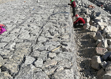Sechseckiger Gabions-Maschendraht, Matratze 60 * 80 limeter Gabion für Abnutzungs-Schutz