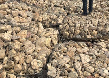 Verteidigen Sie die Fluten Gabions-Wand-Käfige/PVC beschichtete Gabions-Stein-Käfige