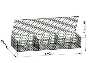 Durchmesser Käfig 0,9m Galvanisierte Gabiongläden für den Hof / Dekoration mit PVC-beschichteter Oberfläche